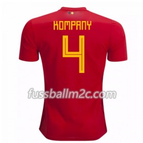 Fußballtrikots Belgien Kompany 4 Heim Trikotsatz WM 2018